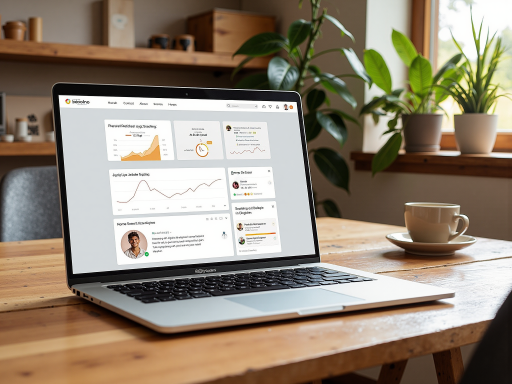 企业数字化解决方案界面，显示企业管理系统的仪表板，包含数据分析、流程自动化、员工协作等功能模块，浅灰色背景，现代化企业软件设计风格