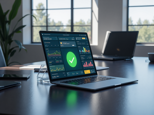 医疗健康解决方案界面，显示医疗管理系统的仪表板，包含患者信息、预约管理、电子病历等功能模块，深蓝色背景，现代化设计风格